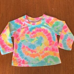 😊FREE😊 George Kids Tie-Dye Rashguard size 6-12m